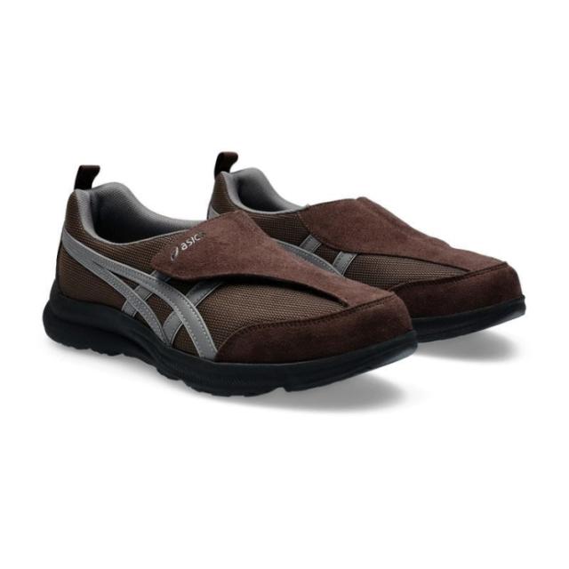 asics アシックス商事 LIFEWALKER M010 コーヒーｘグレー 27.5 1241A010 200 | 靴 シューズ スニーカー ウォーキングシューズ メンズシューズ ローカット メンズ 運動靴 通勤靴 面ファスナー 運動 散歩 旅行 リハビリ 日常使い 幅広 ワイド 軽量 軽い 消臭 快適