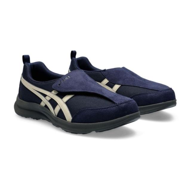 asics アシックス商事 LIFEWALKER M010 ネイビーブルーｘオフホワイト 27 1241A010 400 | 靴 シューズ スニーカー ウォーキングシューズ メンズシューズ ローカット メンズ 運動靴 通勤靴 面ファスナー 運動 散歩 旅行 リハビリ 日常使い 幅広 ワイド 軽量 軽い 消臭 快適