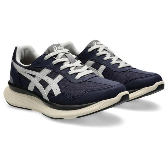 asics アシックス商事 KNEESUP M011 ネイビーブルーｘグレー 25.5 1241A011 400 | 靴 シューズ スニーカー ウォーキングシューズ メンズシューズ ローカット メンズ 運動靴 通勤靴 紐靴 運動 散歩 旅行 日常使い カジュアル 負担軽減 幅広 ワイド 反射材 快適