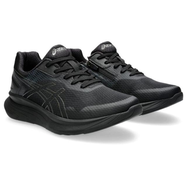 asics アシックス商事 KNEESUP M012 ブラックｘメタリックグレー 24.5 1241A012 1 | 靴 シューズ スニーカー ウォーキングシューズ メンズシューズ ローカット メンズ 運動靴 通勤靴 紐靴 運動 散歩 旅行 日常使い カジュアル 負担軽減 幅広 ワイド 反射材 快適