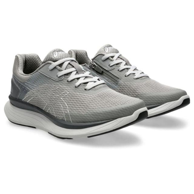 asics アシックス商事 KNEESUP M012 グレーｘシルバー 27 1241A012 20 | 靴 シューズ スニーカー ウォーキングシューズ メンズシューズ ローカット メンズ 運動靴 通勤靴 紐靴 運動 散歩 旅行 日常使い カジュアル 負担軽減 幅広 ワイド 反射材 快適