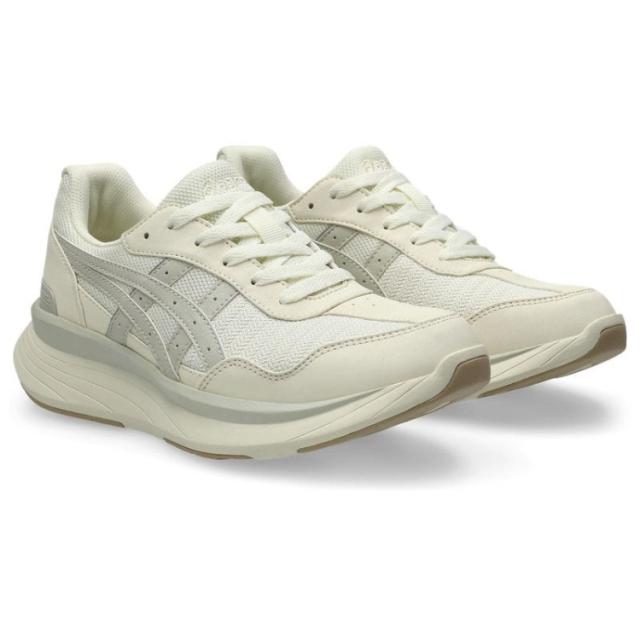 asics アシックス商事 KNEESUP W019 オフホワイトｘベージュ 24 1242A019 750 | スニーカー シューズ 靴 ウォーキングシューズ ウェルネスウォーカー 3E 負担軽減 軽量 通気性 クッション性 反発性 歩行 散歩 運動 デイリーユース カジュアル スポーティ レディース