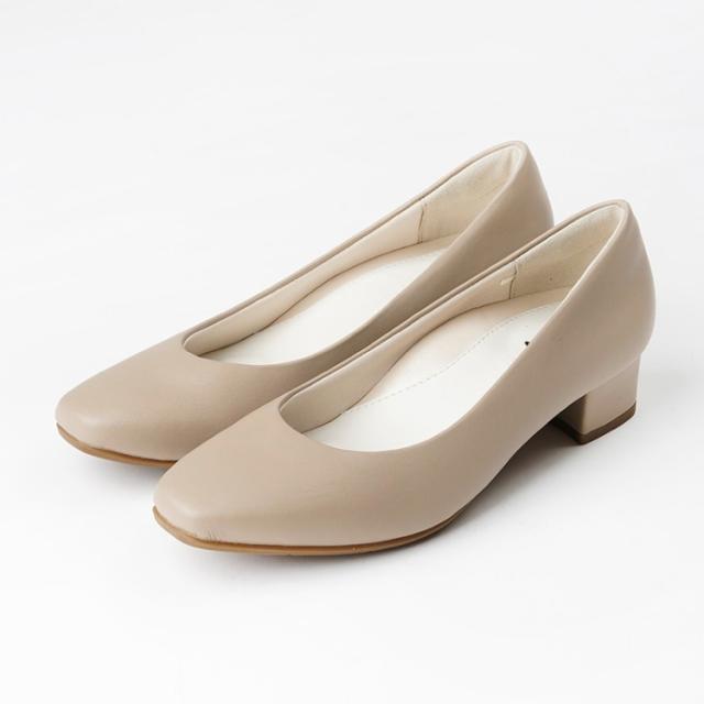 asics アシックス商事 ROOMY PUMPS ベージュ 23 AO-10242 33 | 靴 シューズ パンプス ローヒール レディースシューズ レディース セレモニー 日常使い クッション性 やわらかい フィット感 脱ぎ履き簡単 幅広 美パンプス カジュアル フォーマル