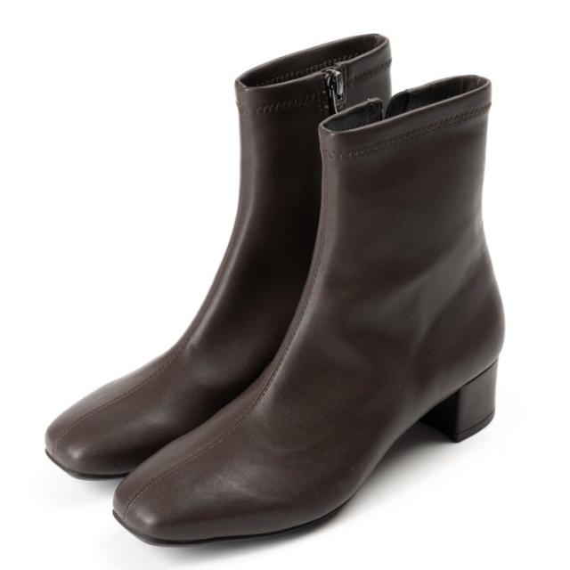 asics アシックス商事 CUBE BOOTS WP ダークブラウン 23.5 AO-10250 26 | 靴 シューズ ブーツ ブーティ ショートブーツ 生活防水 雨晴兼用 ストレッチ スタイリッシュ 耐久性 クッション性 スッキリシルエット プレーンデザイン シンプル 日常使い おでかけ 快適