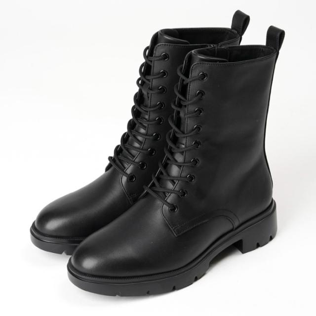 asics アシックス商事 GORE-TEX2 ブーツ ブラック 23.5 AO-10255 8 | 靴 シューズ ブーツ レースアップブーツ カジュアルシューズ ファスナー 牛革 耐久防水 快適 レディースシューズ レディース 日常使い クッション性 幅広 ワイド 静音 消臭