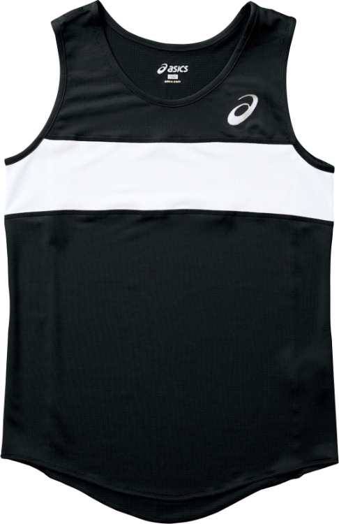 asics アシックス SINGLET ブラツク 140 XT2035 90 | スポーツ