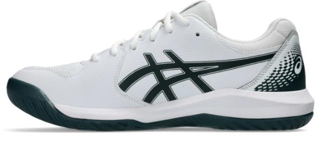 asics アシックス GEL-DEDICATE 8 WHITE/SAXON GREEN 25.5 1041A410 104 | スポーツ アウトドア 靴 快適 軽量 安定性 クッション性 練習 トレーニング 競技 試合 学生 大人 メンズ ジュニア テニス 大きめサイズ 通気性 オールコート用 ハードコート_3