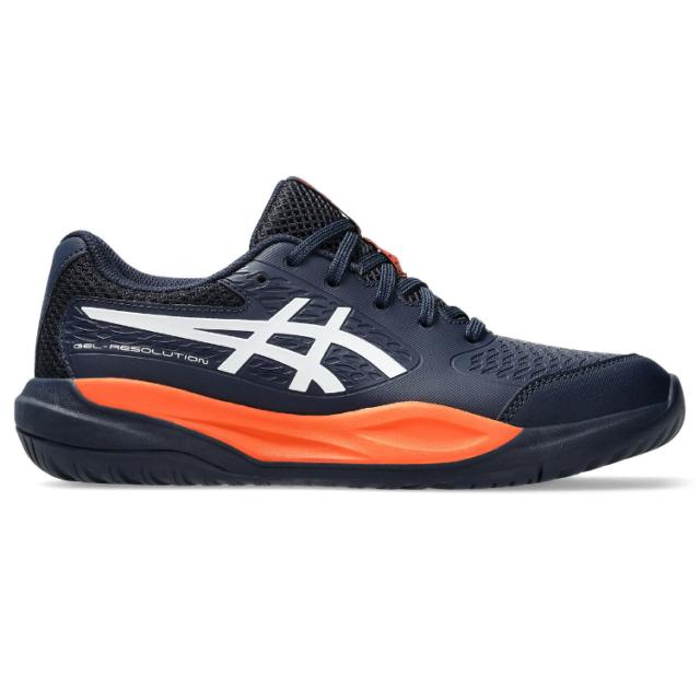 asics アシックス GEL-RESOLUTION X GS MIDNIGHT/W 24.5 1044A081 400 | スポーツ ウェア シューズ 靴 フィット感 衝撃緩衝 クッション性 オールコート用 ローカット テニスシューズ テニス ソフトテニス キッズ ジュニア 子ども 子供