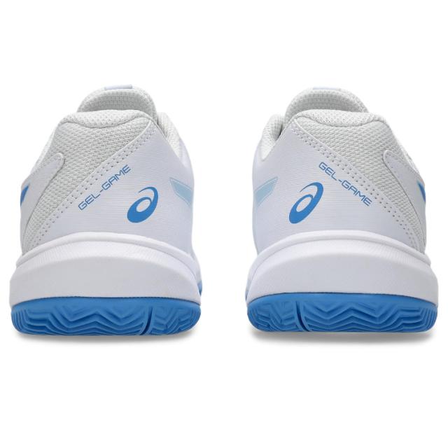 asics アシックス GEL-GAME GS CLAY/OC WHITE/BLUE COAST 22 1044A082 100 | スポーツ アウトドア 靴 快適 軽量 安定性 クッション性 練習 トレーニング 競技 試合 学生 大人 メンズ ジュニア テニス 大きめサイズ 通気性 オールコート用 ハードコート_4