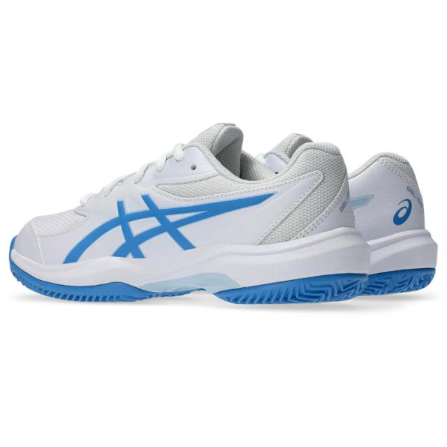 asics アシックス GEL-GAME GS CLAY/OC WHITE/BLUE COAST 22 1044A082 100 | スポーツ アウトドア 靴 快適 軽量 安定性 クッション性 練習 トレーニング 競技 試合 学生 大人 メンズ ジュニア テニス 大きめサイズ 通気性 オールコート用 ハードコート_2