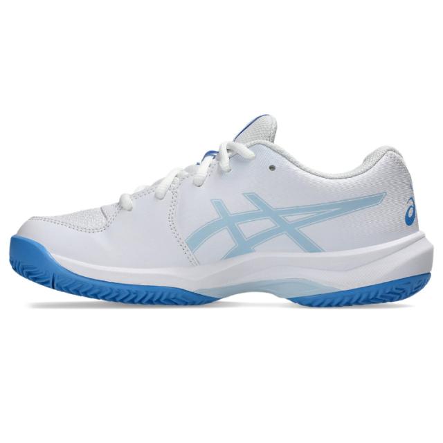 asics アシックス GEL-GAME GS CLAY/OC WHITE/BLUE COAST 22 1044A082 100 | スポーツ アウトドア 靴 快適 軽量 安定性 クッション性 練習 トレーニング 競技 試合 学生 大人 メンズ ジュニア テニス 大きめサイズ 通気性 オールコート用 ハードコート_3