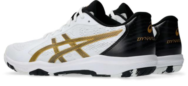 asics アシックス DYNAFEATHER WHITE/BLACK 25.5 1073A064 101 | スポーツ ウェア 靴 シューズ スニーカー クッション性 柔軟性 通気性 反発性 軽量 屋内スポーツ インドアスポーツ 卓球 トレーニング 練習_2