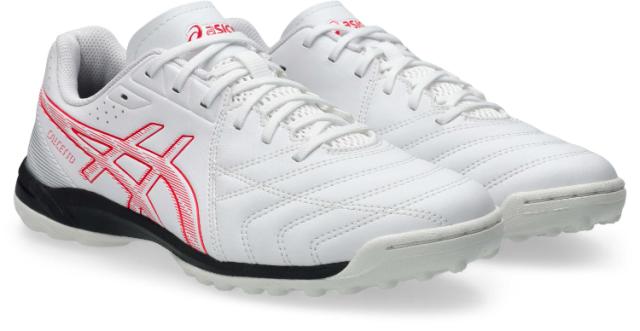 asics アシックス CALCETTO WD 9 TF WHITE/DIVA PINK 25.5 1113A038 102 | スポーツ アウトドア 靴 快適 軽量 ローカット 安定性 クッション性 練習 トレーニング 競技 陸上 学生 大人 メンズ ジュニア フットサル 室内用 インドア