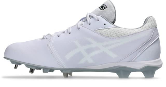 asics アシックス NEOCONNECT WHITE/WHIT 26 1123A054 110 | スポーツ ウェア 靴 シューズ スパイクシューズ グリップ力 フィット感 ローカット 人工皮革 野球 ベースボール 練習 メンズ