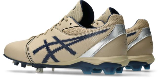 asics アシックス NEOCONNECT WOOD CREPE/MIDNIGHT 25 1123A054 200 | スポーツ ウェア 靴 シューズ スパイクシューズ グリップ力 フィット感 ローカット 人工皮革 野球 ベースボール 練習 メンズ