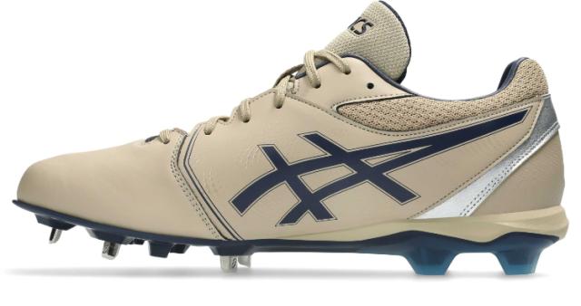 asics アシックス NEOCONNECT WOOD CREPE/MIDNIGHT 25 1123A054 200 | スポーツ ウェア 靴 シューズ スパイクシューズ グリップ力 フィット感 ローカット 人工皮革 野球 ベースボール 練習 メンズ