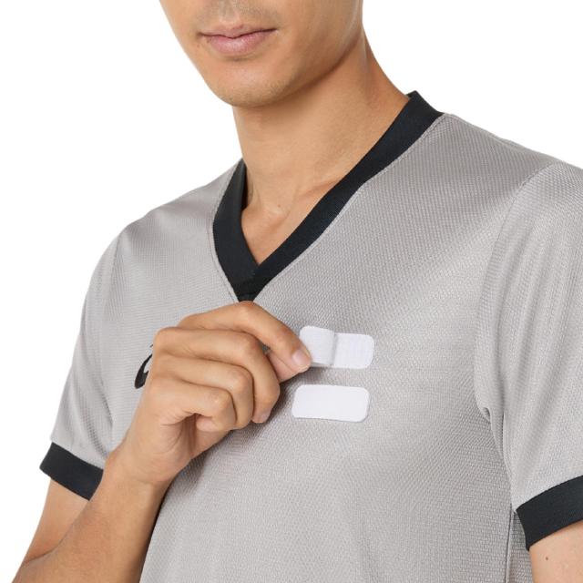 asics アシックス レフリーシャツ シルバーグレー M 2063A421 21