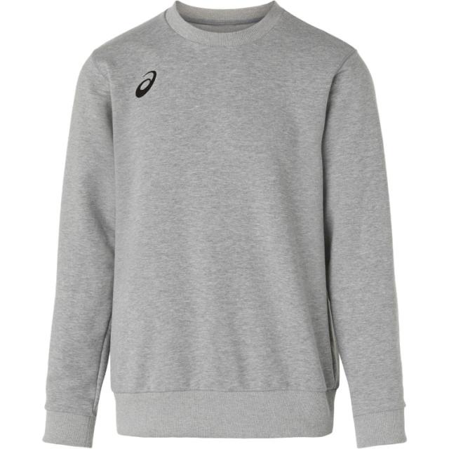 asics アシックス スウェットクルートップ ミドルグレーヘザー S 2031E956 20 | スポーツ スポーツウェア ウェア メンズ UVカット 吸汗 速乾 ストレッチ ゲームウェア ユニフォーム ユニセックス 男女兼用 運動 フィットネス ランニング 練習 ジム