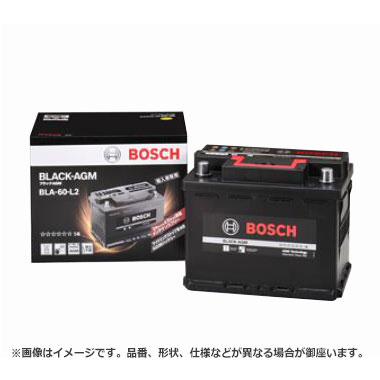 ボッシュ BLACK - AGM バッテリー BLA-60-L2 | ロングライフ バッテリー上がり 始動不良 車 部品 メンテナンス 消耗品