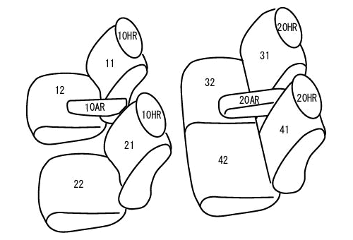 CLAZZIO クラッツィオ カスタムオーダー シートカバー ダイハツ タントエグゼ L455S / L465S H21(2009)/12〜H23(2011)/11 ED-0675 | 車 シート カバー 保護 カーシート 汚れ 防止 対策 DIY の通販は 32,175円