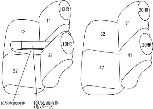 CLAZZIO クラッツィオ リアルレザー シートカバー スバル ステラ LA150F / LA160F H26(2014)/12〜H28(2016)/6 ED-0699 | 車 シート カバー 保護 カーシート 汚れ 防止 対策 DIY_3