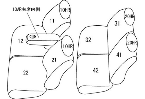 CLAZZIO クラッツィオ ライン シートカバー ホンダ N-BOX JF1 / JF2 H23(2011)/12〜H25(2013)/12 EH-0321 | 車 シート カバー 保護 カ