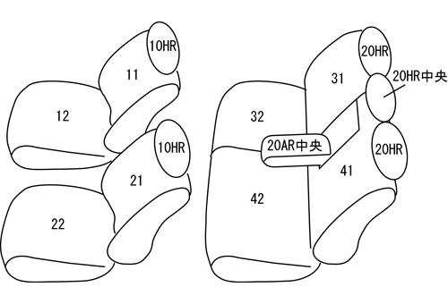 CLAZZIO クラッツィオ カスタムオーダー シートカバー ホンダ フィット ハイブリッド（e:HEV） GR3 / GR4 / GR6 / GR8 R2(2020)/2〜仕様変更 EH-2005 | 車 シート カバー 保護 カーシート 汚れ 防止 対策 DIY の通販は