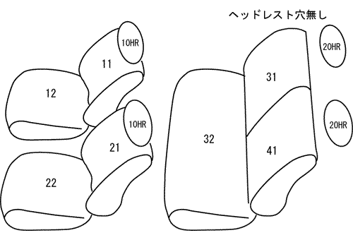 CLAZZIO クラッツィオ リアルレザー シートカバー ニッサン キューブ Z10 / AZ10 / ANZ10 H10(1998)/2〜H12(2000)/8 EN-0500 | 車 シート カバー 保護 カーシート 汚れ 防止 対策 DIY_3