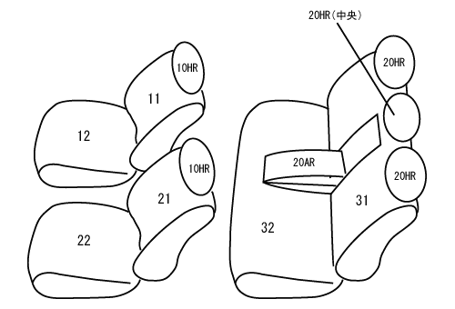 CLAZZIO クラッツィオ ウルトラスエード シートカバー ニッサン シーマ GF50 / HF50 / GNF50 H13(2001)/1〜H13(2001)/12 ENR0585 | 車 シート カバー 保護 カーシート 汚れ 防止 対策 DIY_5