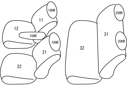 CLAZZIO クラッツィオ カスタムオーダー シートカバー マツダ スピアーノ HF21S H14(2002)/2〜H15(2003)/8 ES-0620 | 車 シート カバー 保護 カーシート 汚れ 防止 対策 DIY の通販は