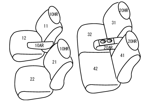 CLAZZIO クラッツィオ カスタムオーダー シートカバー マツダ スクラム DG64V H19(2007)/8〜H24(2012)/4 ES-0643 | 車 シート カバー 保