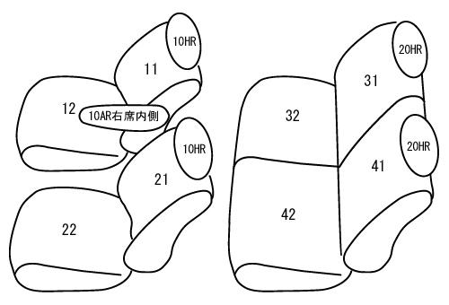 CLAZZIO クラッツィオ カスタムオーダー シートカバー スズキ クロスビー MN71S H29(2017)/12〜仕様変更 ES-6070 | 車 シート カバー 保護 カーシート 汚れ 防止 対策 DIY の通販は