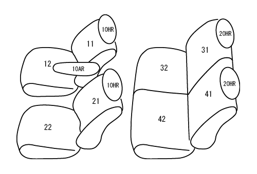 CLAZZIO クラッツィオ カスタムオーダー シートカバー ミツビシ デリカ D：２ MB15S H23(2011)/12〜H24(2012)/5 ES-6251 | 車 シート カバー 保護 カーシート 汚れ 防止 対策 DIY の通販は 32,175円