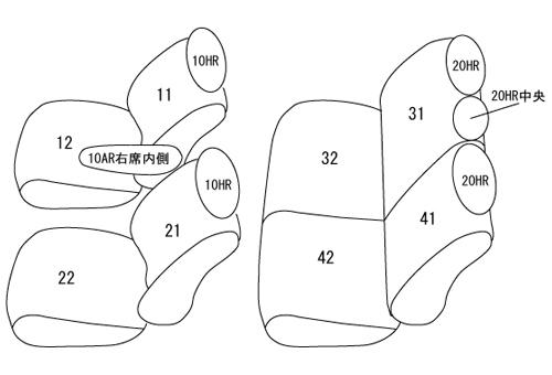 CLAZZIO クラッツィオ カスタムオーダー シートカバー ダイハツ トール M900S / M910S H28(2016)/11〜R2(2020)/8 ET-1160 | 車 シート カバー 保護 カーシート 汚れ 防止 対策 DIY の通販は