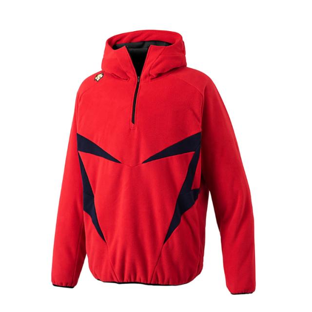 DESCENTE デサント フリースジャケット レッドxDネイビー Sサイズ DBX-2560C RED | スポーツ スポーツ用品 野球 ベースボール ベースボールウェア トレーニングウェア アウター フリースジャケット フリース 保温性 起毛素材 高機能 ネイビー レッド S その他野球ウェア