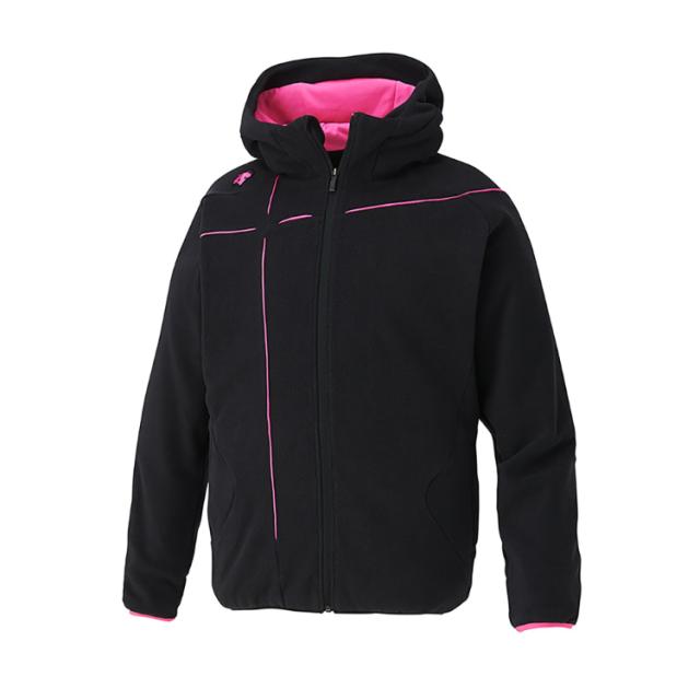 DESCENTE デサント フリースジャケット(フルオープン) ブラックxＰピンク Mサイズ DBX-2660C BKPK | スポーツ スポーツ用品 野球 ベースボール ベースボールウェア トレーニングウェア アウター フリースジャケット フルオープン 防風 保温 高機能 ブラック ピンク M