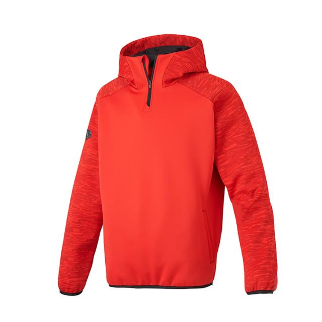 DESCENTE デサント バリアフリース レッド Oサイズ DBX-2760B RED | スポーツ スポーツ用品 野球 ベースボール ベースボールウェア トレーニングウェア アウター バリアフリース フリース 裏起毛 保湿性 ストレッチ性 はっ水 レッド O シンプル
