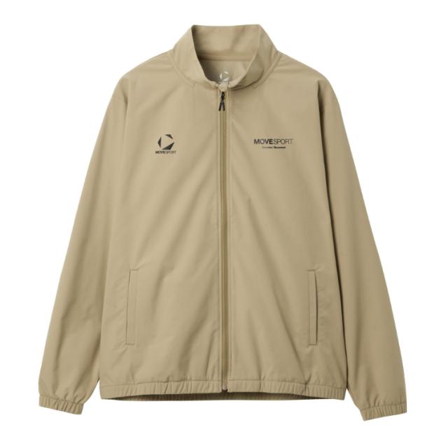 DESCENTE デサント ストレッチウーブン スタンドジャケット ベージュ L ST5FJK21M BG00 | スポーツ ファッション アウター ジャケット トップス 長袖 ロングスリーブ フルジップ ジャージ ストレッチ性 吸汗 UVカット 紫外線対策 トレーニング スポーツウェア スポーツウエア