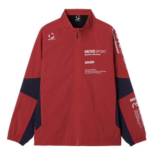 DESCENTE デサント ＨＥＡＴＮＡＶＩブラッシュド スタンドジャケット レッド L ST5FWB31M RD00 | ウィンドブレーカー ジャケット スポーツウェア スポーツウエア アウター 上着 長袖 保温 はっ水 トレーニング スポーツ 運動 普段使い 快適性 ランニング ウォーキング