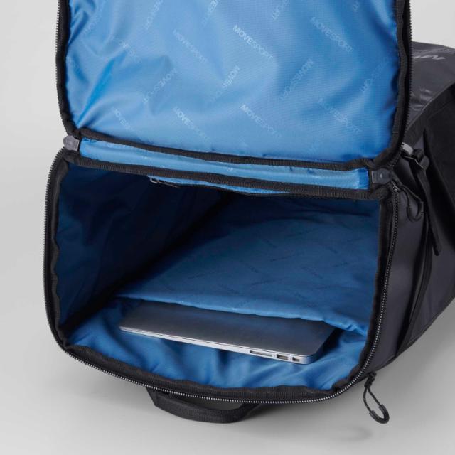 DESCENTE デサント スクエアバッグ５０ ブラックｘブラック F ST5SBP50U BKBK | スポーツ バック リュックサック バックパック リュック ムーブスポーツ デイパック ポリエステルオックス クッション性 キーフック ペンホルダー メッシュポケット 再帰反射