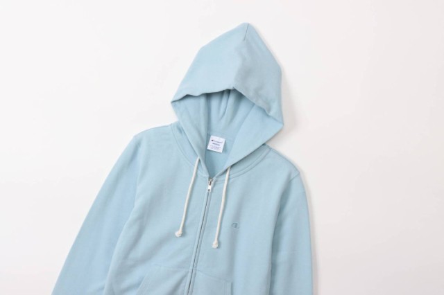 HANES ヘインズ ZIP HOODED SWEAT ライトブルー Mサイズ CW-T109 322