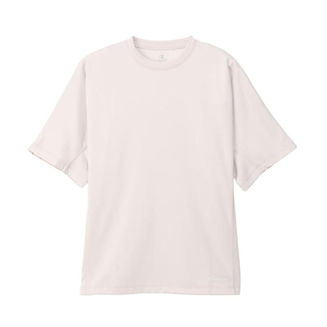 Champion チャンピオン SHORT SLEEVE サンドベージュ S C3-CS390 782 | ファッション メンズファッション レディース ユニセックス 男女兼用 ショートスリーブTシャツ リラックスシルエット 丸首 血行促進 疲労軽減 リカバリーウェア ベーシック カジュアル