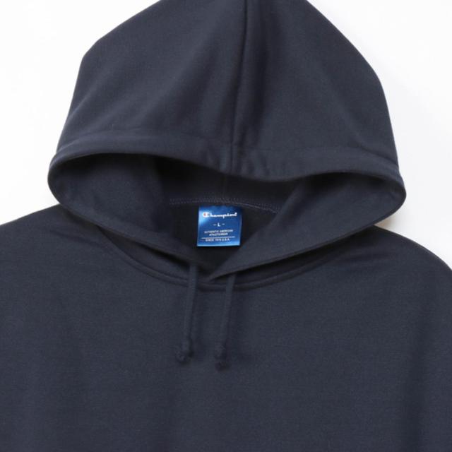 Champion チャンピオン HOODED SWEATSHIR ネイビー 4XL C3-XS161L 370 | ファッション メンズファッション レディース ユニセックス 男女兼用 トップス パーカー フーデッドスウェットシャツ スポーツウェア チームウェア ワッペン シンプル おしゃれ 秋冬服_3