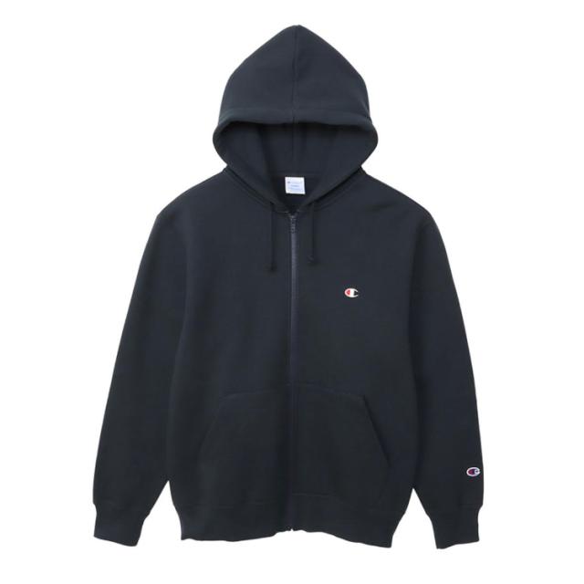 Champion チャンピオン ZIP HOODED SWEAT ネイビー L C3-Y140 370 | ファッション メンズ レディース ユニセックス 男女兼用 トップス パーカー ジップフーデッドスウェットシャツ 裏毛 刺繍 ルームウェア スポーツウェア デイリーウエア シンプル 秋冬服