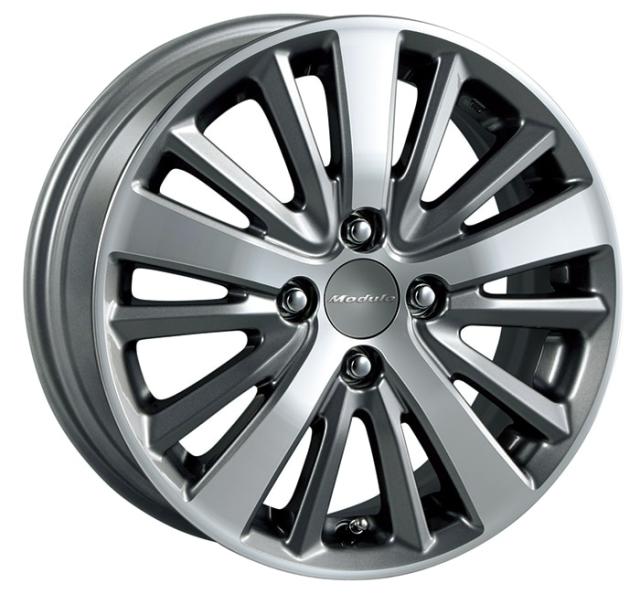 15インチpcd100アルミホイール。 送料無料☆15x6J +40 5穴 PCD100 ECO FORME 4本 中古 アルミホイール