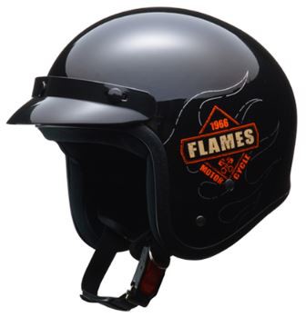 Lead リード工業 Flames スモールジェットヘルメット ブラック ジェット ヘルメット ヘルメ ブラック バイク 原付 メンズ レディース の通販はau Pay マーケット Desir De Vivre