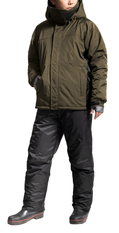 Makku マック サーモセイバー防水防寒スーツ||| オリーブグリーン LL AS-3150 OLGN | アウトドア レインジャケット 防水 防寒 雨具 カッパ 防寒着 防水ジャンパー ジャケット アウター パーカー メンズ ファッション サイクリング 登山 スポーツ 秋冬 透湿