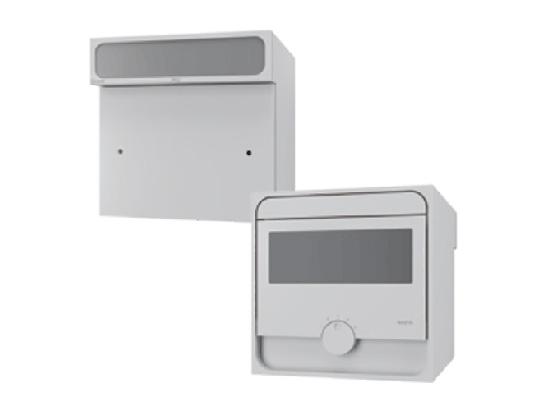 NASTA ナスタ Qual クオール ポスト ライトグレー×ダークグレー 390×390×452 KS-MAB2-05LK-LD | KS-MAB2 シリーズ メール便 はがき DM パンフレット カタログ 回覧板 郵便受け 郵便ポスト 新聞受け 玄関ポスト メールボックス おしゃれ シンプルの通販は