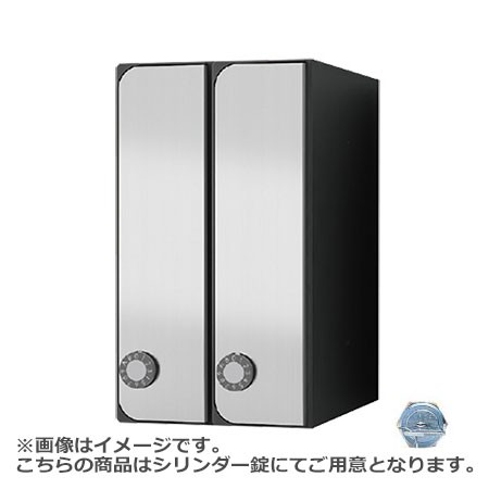 NASTA ナスタ ポスト D-ALL シリンダー錠 ブラック 150×360