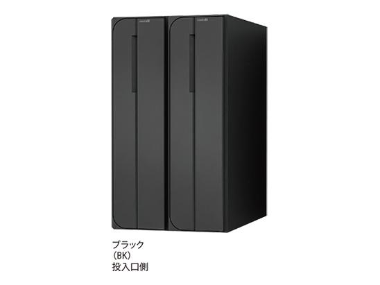 NASTA ナスタ ポスト D-ALL 2戸 静音大型ダイヤル錠 ブラック 200×280×425.8 KS-MB5102PU-2L-BK | KS-MB5102PU シリーズ 郵便受け 郵便ポスト 玄関ポスト NASTA ナスタ ポスト D-ALL 2戸 静音大型ダイヤル錠 ブラック 360×200
